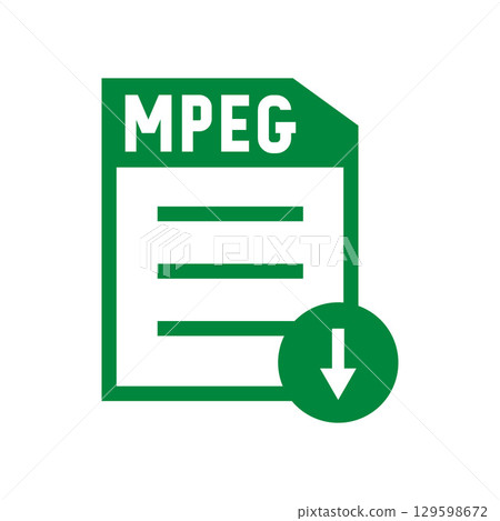 Set of image files, documents and software icons 129598672