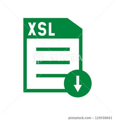 Set of image files, documents and software icons 129598681