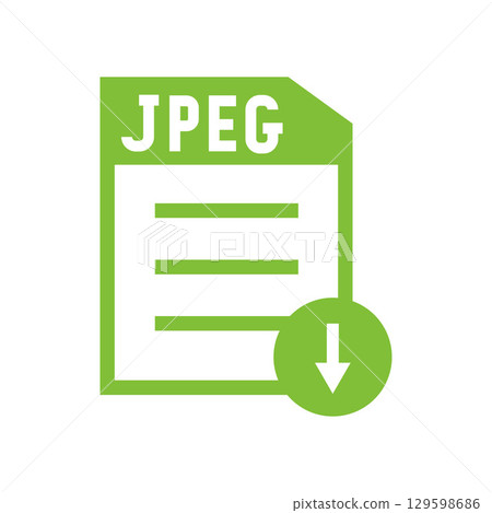 Set of image files, documents and software icons 129598686