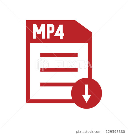 Set of image files, documents and software icons 129598880