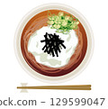 Tororo soba noodles (from above) 129599047