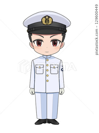 Japan Maritime Self-Defense Force Uniform, Petty Officer, Summer Uniform, Regular Dress 129600449