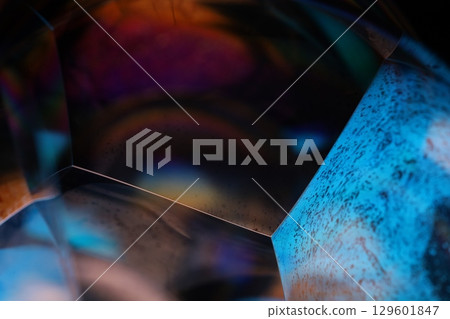 Blue liquid surface, oil stains movement, bright chemistry, surreal background, arctic blue colour, water surface, ink and water Blue liquid surface, oil stains movement, bright chemistry, surreal background, arctic blue colour, water surface, ink and water 129601847