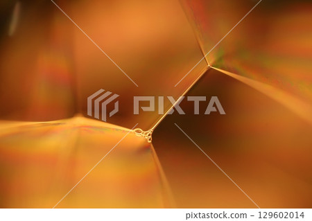 Orange coloured liquid surface, fluid effect, bright chemistry, geometric shapes Orange coloured liquid surface, fluid effect, bright chemistry, geometric shapes 129602014