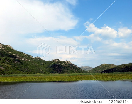 Discover the Tranquil Beauty of Skadar Lake in Montenegro During a Sunny Afternoon 129602364