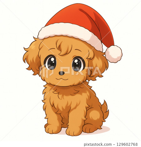 Puppies enjoying Christmas Puppies enjoying Christmas 129602768