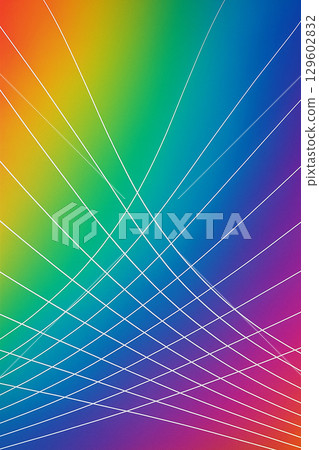 Rainbow gradient background (with curved lines) 129602832