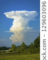 A cloud in the form of a nuclear explosion on a hot summer day 129603096