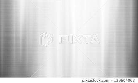 Brushed Metal Texture Background with Vertical Light Reflections Brushed Metal Texture Background with Vertical Light Reflections 129604068