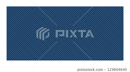 Dark blue denim seamless fabric geometric pattern texture background striped vector fashion illustration. Flat apparel 129604640