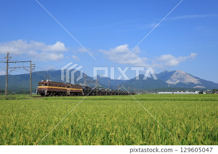 [Sangi Railway] ED45 series and Mt. Fujiwara (Sangi Line: Nyukawa to Sanri) 129605047