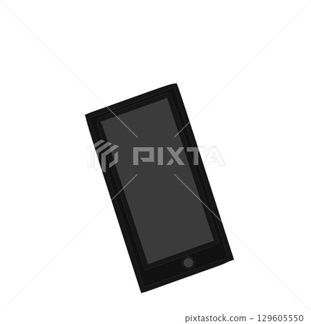Smartphone silhouette shadow Smartphone silhouette shadow 129605550