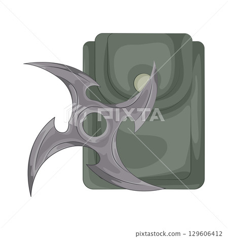 Illustration of Shuriken Illustration of Shuriken 129606412