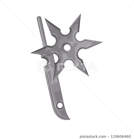 Illustration of Shuriken Illustration of Shuriken 129606460