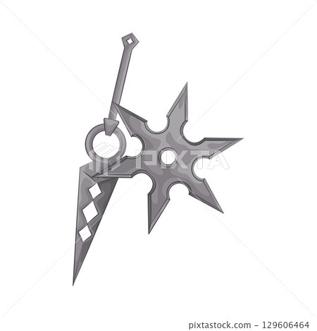 Illustration of Shuriken Illustration of Shuriken 129606464