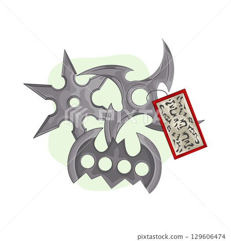 Illustration of Shuriken 129606474