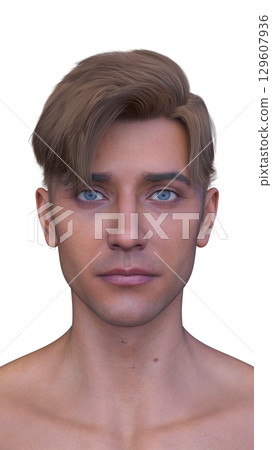 Close-up of a man's face Close-up of a man's face 129607936