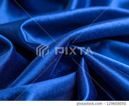 Blue Fabric Texture 6 129608050