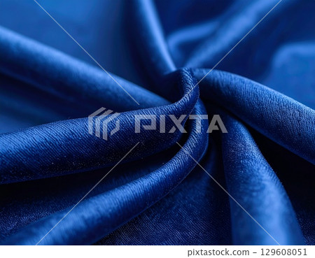 Blue Fabric Texture 7 129608051