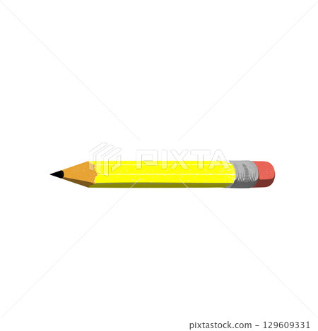 Pencil School, Office and Art Supplies Vector Illustration on White Background. 129609331
