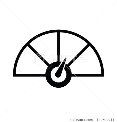 Risk or Satisfaction Meter - Gauge showing low to high 129609911