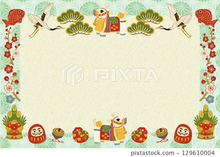 2026年新年 Chagu Chagu 麻葉相框 129610004