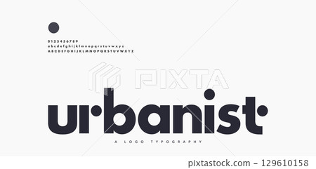 Minimal modern logo alphabet fonts. Typography minimalist urban sana serif digital fashion future creative logos fonts. vector illustration Minimal modern logo alphabet fonts. Typography minimalist urban sana serif digital fashion future creative logos fonts. vector illustration 129610158