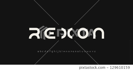 Minimal modern logo alphabet fonts. Typography minimalist urban sans serif digital fashion future creative logos fonts. vector illustration Minimal modern logo alphabet fonts. Typography minimalist urban sans serif digital fashion future creative logos fonts. vector illustration 129610159