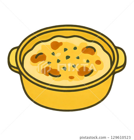 卡通風烤麵包剪紙插圖 129610523