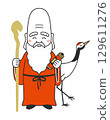 Simple illustration of Fukurokuju 129611276