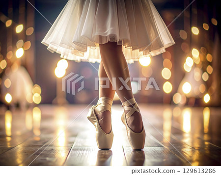 Ballerina lower body AI generated image 129613286