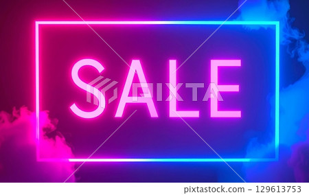 Sale neon sign 129613753