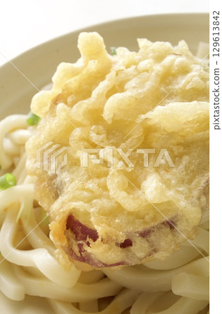 Tempura noodles with sweet potato Tempura noodles with sweet potato 129613842