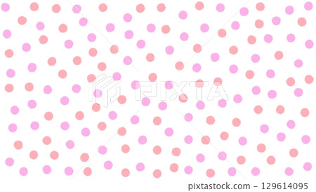 可愛的彩色圓點背景 可愛的彩色圓點背景 129614095