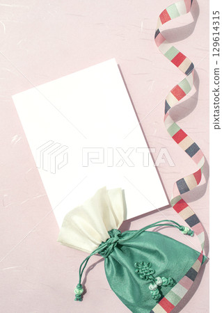 Korean Lucky Bag with Copy Space, Holiday Image Korean Lucky Bag with Copy Space, Holiday Image 129614315