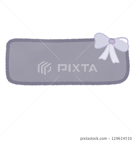 Purple banner with ribbon Purple banner with ribbon 129614510