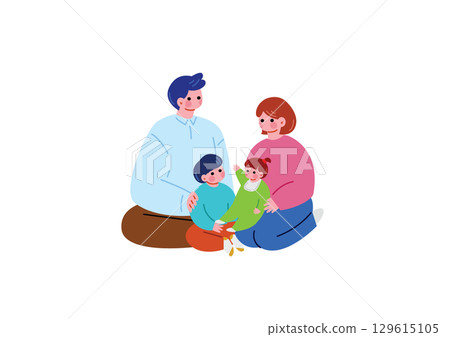 一家四口人 一家四口人 129615105