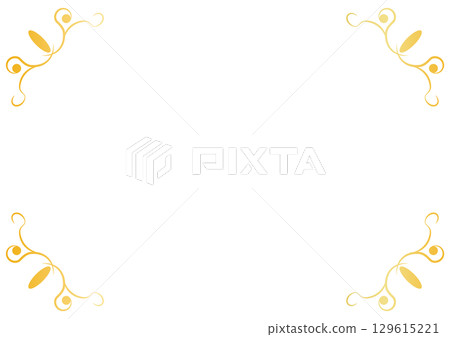 Gold elegant ornamental frame background Gold elegant ornamental frame background 129615221