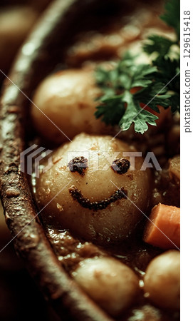 Adorable Smiley Face Stew A Deliciously Happy Meal 129615418