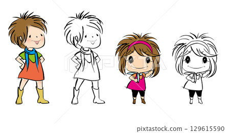 A girl 129615590