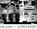 數位電路板佈線的單調影像 129616090
