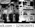 數位電路板佈線的單調影像 129616091