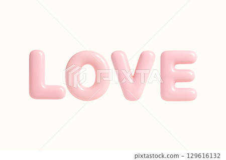 這組3D效果文字展現立體視覺魅力,以可愛的字體呈現「LOVE」,適合用於祝福、卡片、螢幕等 這組3D效果文字展現立體視覺魅力,以可愛的字體呈現「LOVE」,適合用於祝福、卡片、螢幕等 129616132