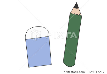 鉛筆和橡皮套裝 129617217