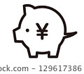 存錢筒圖示插圖 129617386