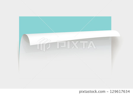 paper curled top of list in realism 129617634