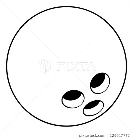 Bowling Ball Cartoon Sports Icon Illustration Bowling Ball Cartoon Sports Icon Illustration 129617772
