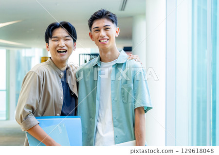 College student male best friend College student male best friend 129618048