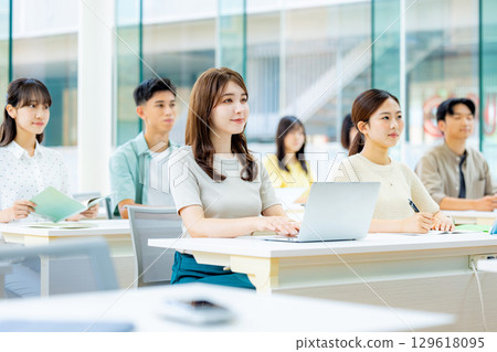 University students taking classes University students taking classes 129618095