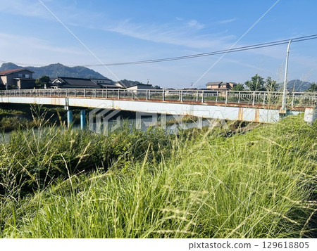 Blue sky, bridge and nature Blue sky, bridge and nature 129618805